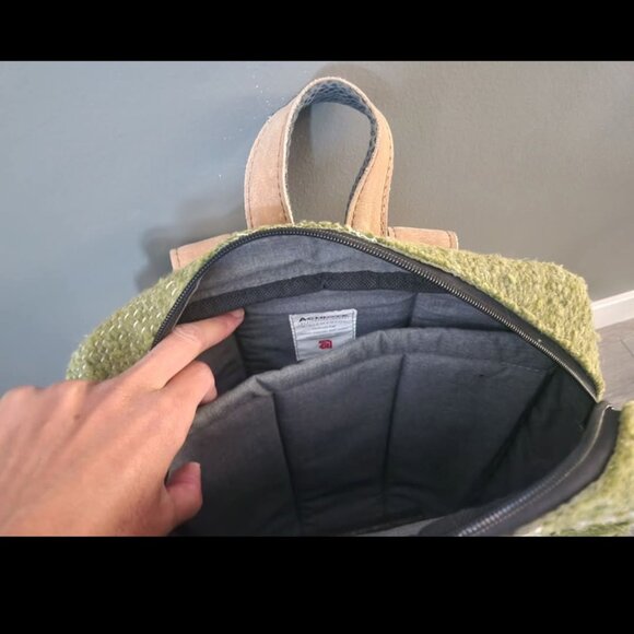 Wool and Leather Backpack - Picture 3 of 3
